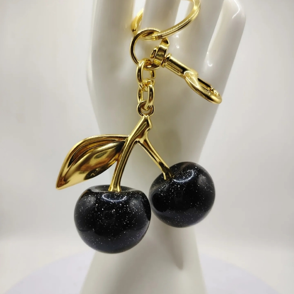 Black Cherry Bag Accessory Keychain